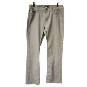 Y2K Khaki Vintage 2001 Flag Tommy Hilfiger Bootcut Khaki Pants